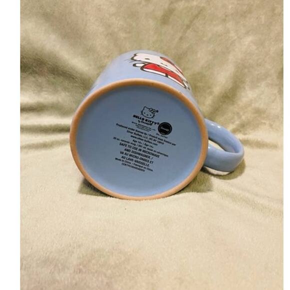 Hello Kitty Double Sided Pose Large 20oz Periwinkle Blue Ceramic Mug- NEW - Picture 6 of 6
